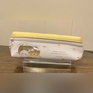 A Rare HTF Vintage Machipan Purin Kamio Japan twin zipper pen case Pouch Bag